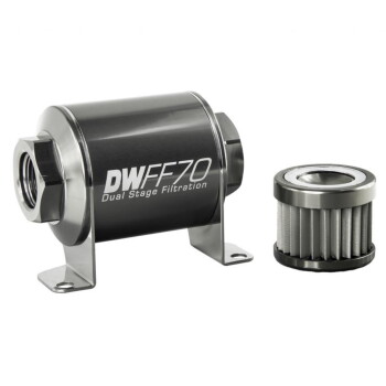 In-line Fuel filter element and housing kit, stainless...