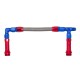 -06 X 7/8-20 Dual Inlet to fit Holley-4160 (center to center 8.8") - Red/Blue | RHP