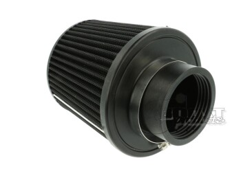Universal air filter 127mm / 63,5mm connection, black | BOOST products