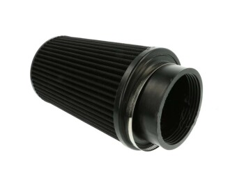 Universal Luftfilter schwarz 200mm / 89mm Anschluss