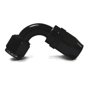 Hose Fitting / -06 AN / Dash 6 / 90° / Black