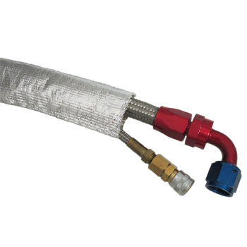 Hitzeschutzschlauch - silber - 13mm / 90cm Länge