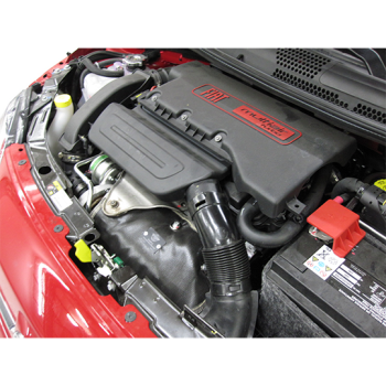 Turbo Hitzeschutz Fiat 500 / 595 / Abarth - silber