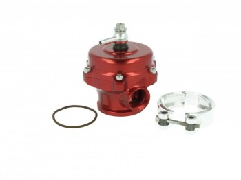 TiAL QR 35mm Blow Off Ventil rot - Edelstahl Flansch