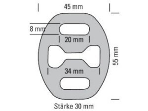 Auspuffgummi Version 2 - 45x55mm