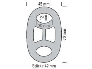 Exhaust Rubber Mount Version 1 - 45x70mm