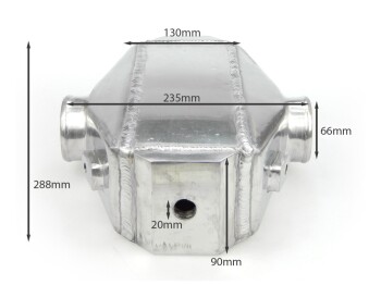 Wassergekühlter Ladeluftkühler - 288x235x90mm - 66mm