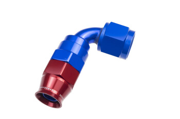 Dash 8 / -08 AN PTFE Fitting - blau / 90grad | RHP