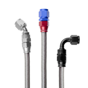 Dash 6 / -06 AN PTFE hose conductive core / stainless...