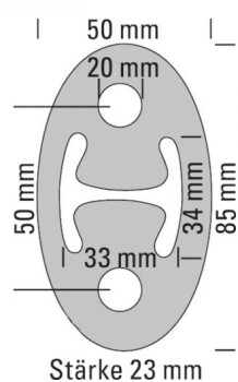 Auspuffgummi Version 3 - 50x85mm