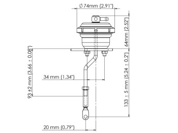 Actuator Mazda MPS 1,65 bar / 24 psi | Turbosmart