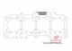 Cylinder head gasket for VW Bora / 82,00mm / 1,35mm | 338463R