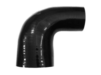 Silicone Reducer Elbow 90°, 38 - 35mm, black | BOOST...