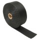 Heat wrap - black (up to 1400 Grad °C) - 30m Length / 50mm Width