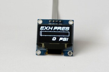 OLED digital single exhaust pressure gauge ( psi) | Zada...