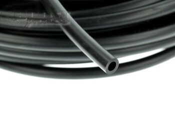 New 4mm x1M BLACK SILICONE VAC HOSE VENAIR BOOST DUMP VALVE VACUUM PIPE AIR