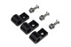 9/16" Polished Aluminum Line Clamps-black - 6pcs/pkg | RHP