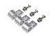 9/16" Polished Aluminum Line Clamps-clear - 6pcs/pkg | RHP