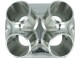 4-Cyl. CNC stainless steel turbo manifold collector T4 Twinscroll with 2x Wastegate ports