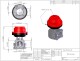 Wastegate TiAL F46P, rot, 1,0 bar