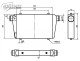 Ladeluftkühler Competition 450x300x76mm - 63mm - 450PS