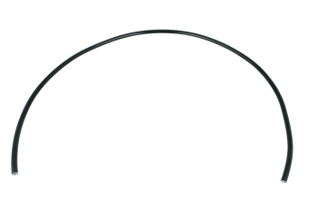 Rohrleitung Aluminium 6,5mm (1/4" Rohr) - schwarz 1m