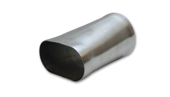 Stainless Steel Adapter 89mm flat oval to 89mm round