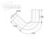 Silicone Elbow 135°, 54mm, Black