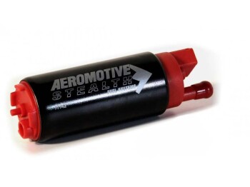 Aeromotive Stealth 340 Fuel Pump - Offset Inlet - Inlet inline w/ outlet