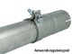 Abgasschelle / Auspuffklemme - kurz für 102mm Abgasrohre