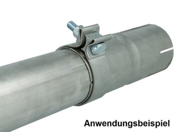 Abgasschelle / Auspuffklemme - kurz für 57mm Abgasrohre