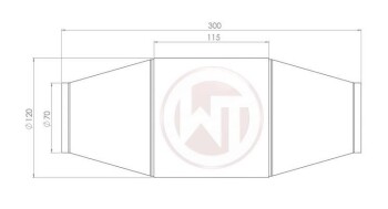 Tuning/Rennsport Katalysator Ø120x115 100CPSI mit EU6 Beschichtung
