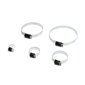 5er Pack HD Schlauchschellen, schwarz, 77-95mm