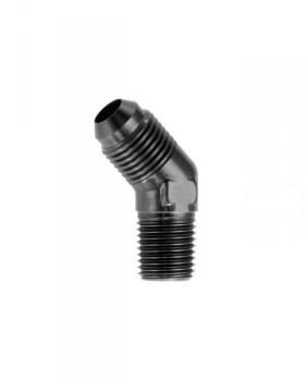 -03 45° male adapter to -02 (1/8") NPT male - black | RHP