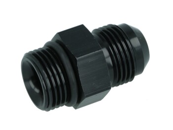 -08 male to -08 o-ring port adapter (high flow radius ORB) - black | RHP