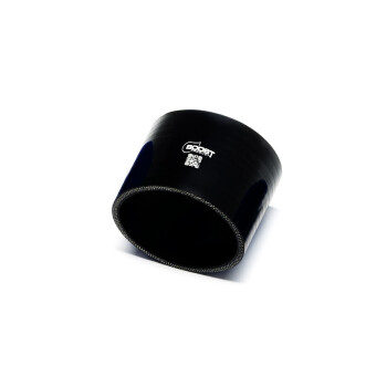 Silikonverbinder 89mm, 75mm Länge, schwarz
