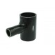Silikon T-Stück 60mm / 25mm / schwarz