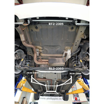 6-Punkt Strebe hinten unten für Chevrolet Orlando...