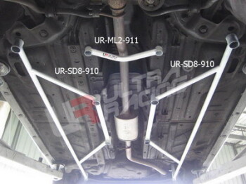 2x 4-Point Rear/Side Braces for Fiat Idea 06+ 1.4 | SD8-910
