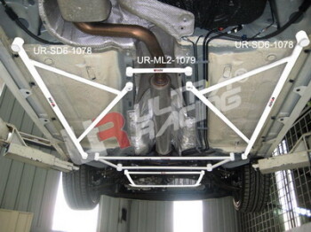 2x 3-Point Floor Bars Ford Focus MK2 2.0 TDCI | SD6-1078