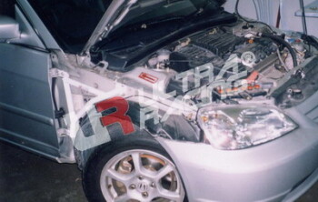 3-Punkt Strebe Radhausversteifung Honda Civic 01-05 2D...