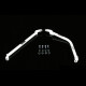 Rear Lower Side Bars for Hyundai Accent/i25 1.6D 10+ | RLS4-2088P
