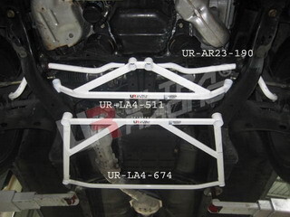 4-Punkt H-Strebe vorne für Impreza WRX 01-07 GD...