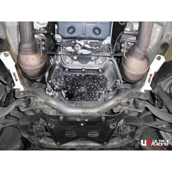 2x 2-Point Front Side Bar for Mercedes C-Class/ AMG 07+...