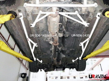 2x 3-Point Side/Floor Bars for Mitsubishi EVO X | SD6-1420