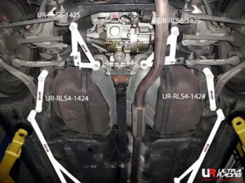 2x 3-Point Rear Side Bars for Mitsubishi EVO X | RLS6-1425P