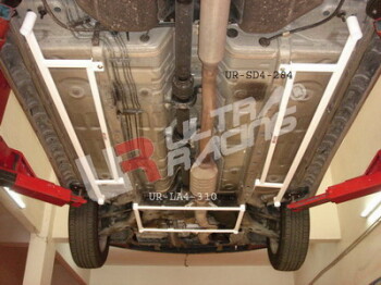 2x 4-Point Side Bars for Mitsubishi Outlander 03-06 |...
