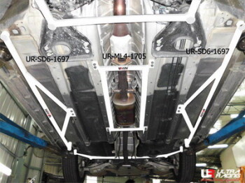 2x 3-Point Rear Side Bars Nissan Teana 09+ J32 | SD6-1697
