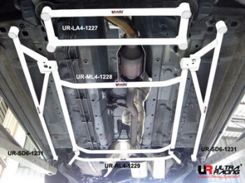 4-Point Front Lower Brace Nissan X Trail 2.0 08+ | LA4-1227