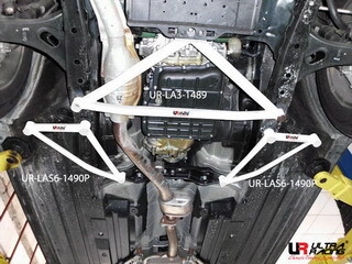 2x 3-Point Front Lower Bars Subaru Outback 09+ | LAS6-1490P